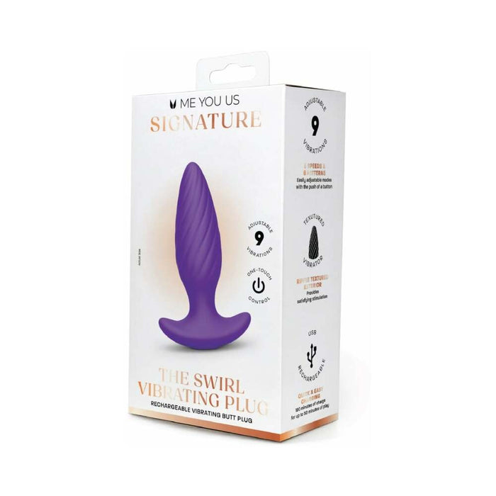 Me You Us Signature The Swirl Vibrating Plug