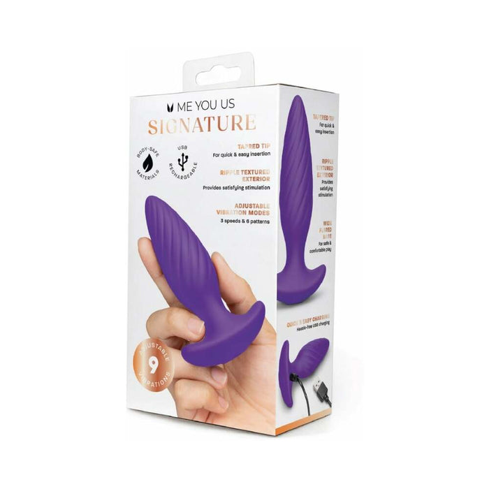 Me You Us Signature The Swirl Vibrating Plug
