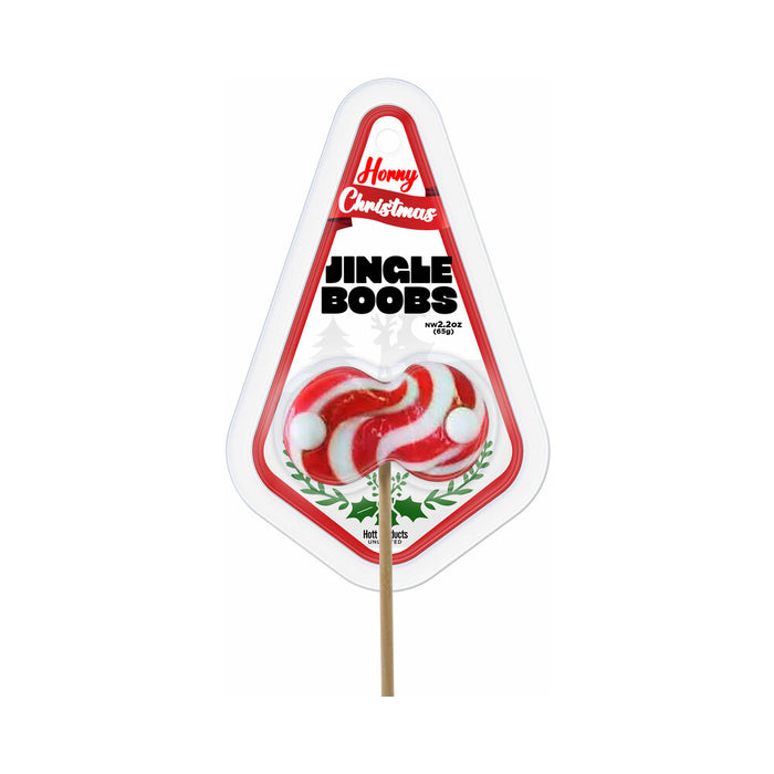 Horny Christmas Jingle Boobs Boobie Shaped Lollipop