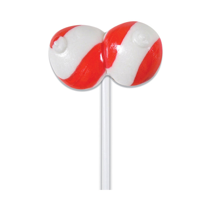 Horny Christmas Jingle Boobs Boobie Shaped Lollipop