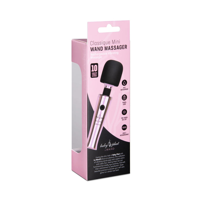 Baby Phat x Le Wand Classique Mini Rechargeable Vibrating Massager Pink