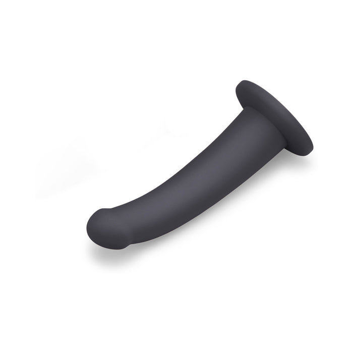 b-Vibe Essentials 7 in. Smooth Silicone Dildo Black
