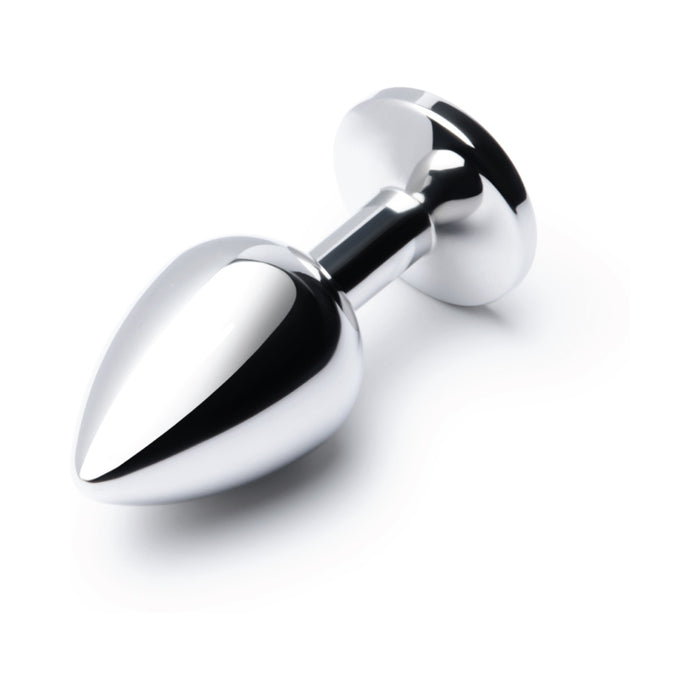 b-Vibe Essentials 3.25 in. Stainless Steel Jewel Butt Plug Red