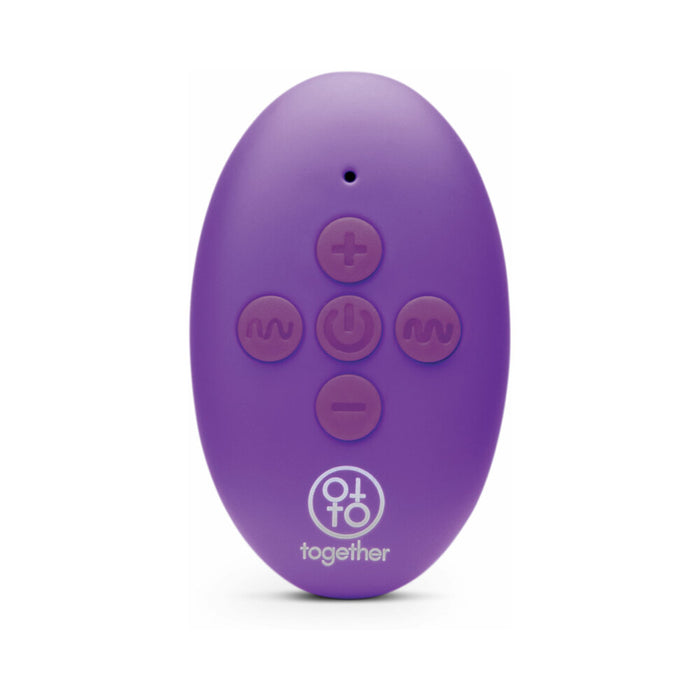 Together Seamless Silicone Textured Wearable Rabbit Vibrator with Remote Control