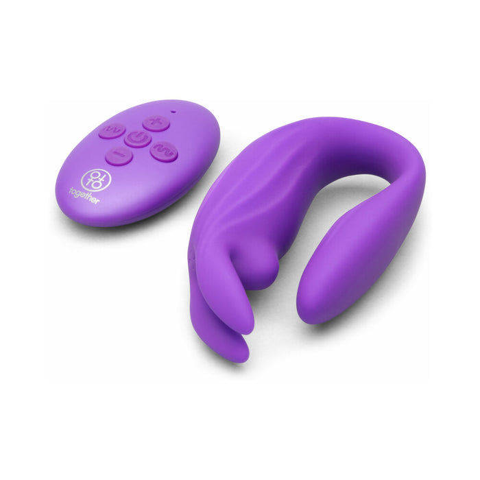 Together Seamless Silicone Textured Wearable Rabbit Vibrator with Remote Control