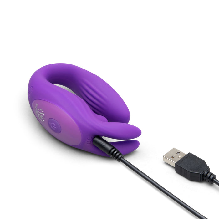 Together Seamless Silicone Textured Wearable Rabbit Vibrator with Remote Control