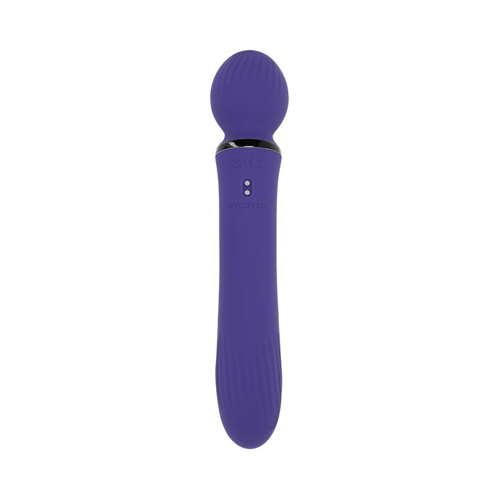Evolved Shiver Silicone Rechargeable Purple