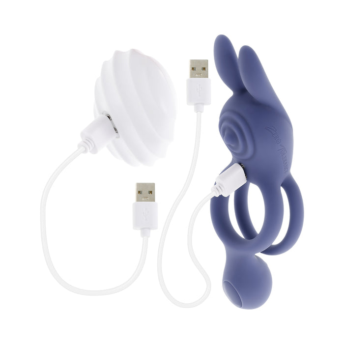 Zero Tolerance Naughty Bunny Silicone Rechargeable Purple