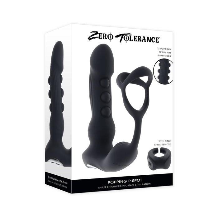 Zero Tolerance Popping P-Spot Silicone Rechargeable Black