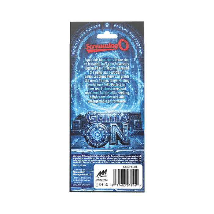 Screaming O Role Playing Game Vibrating Ring Blue