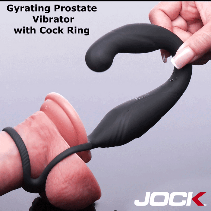 JOCK Enhancers Gyrating Prostate Vibrator with C-Ring