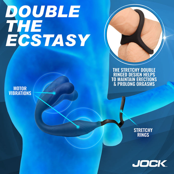 JOCK Enhancers Gyrating Prostate Vibrator with C-Ring