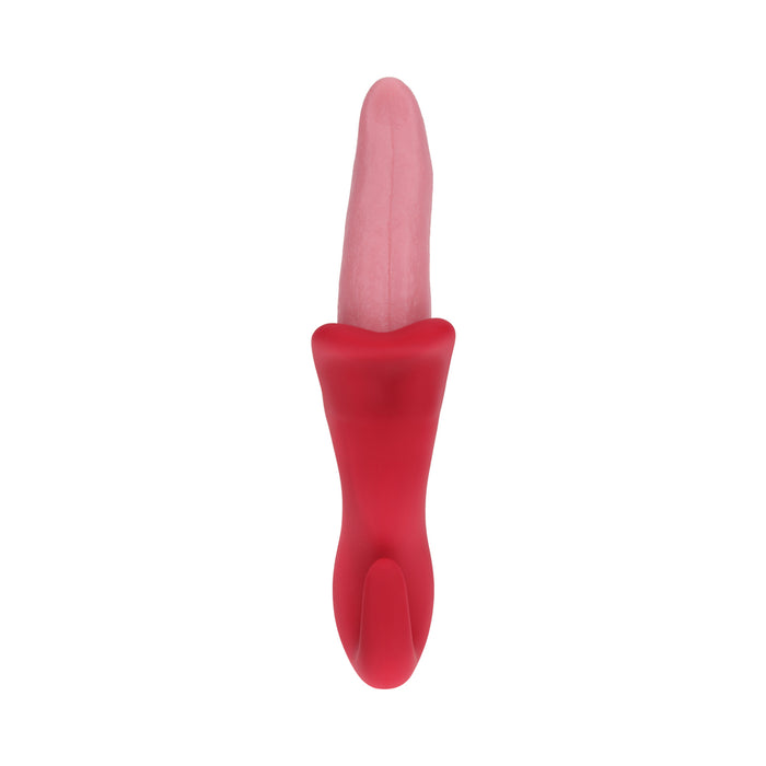 Loveline Spin Rotating Vibrating Tongue Pink