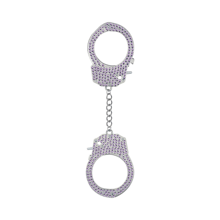 Ouch! Heavy-Duty Diamond Handcuffs Purple