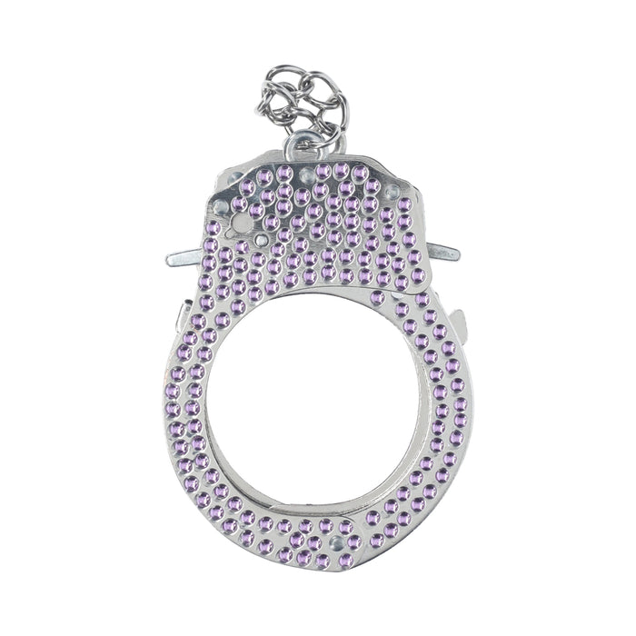 Ouch! Heavy-Duty Diamond Handcuffs Purple
