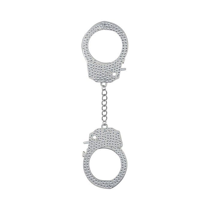 Ouch! Heavy-Duty Diamond Handcuffs Silver