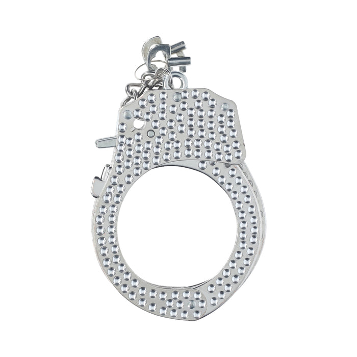 Ouch! Heavy-Duty Diamond Handcuffs Silver
