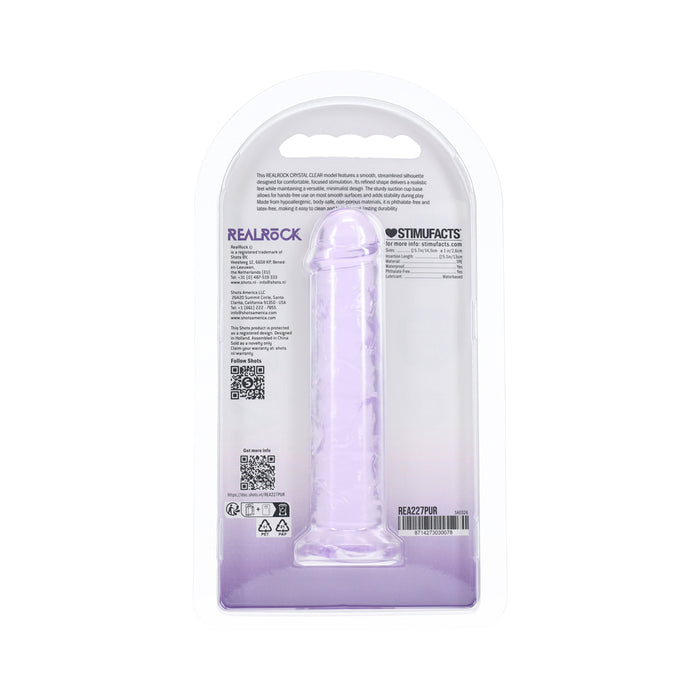 Realrock Realistic Dildo 5 in. Purple