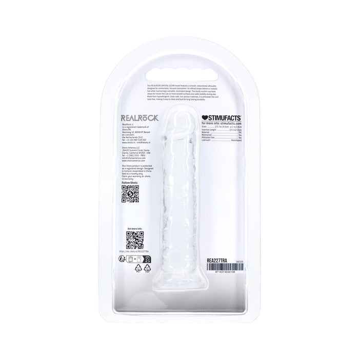 Realrock Realistic Dildo 5 in. Transparent