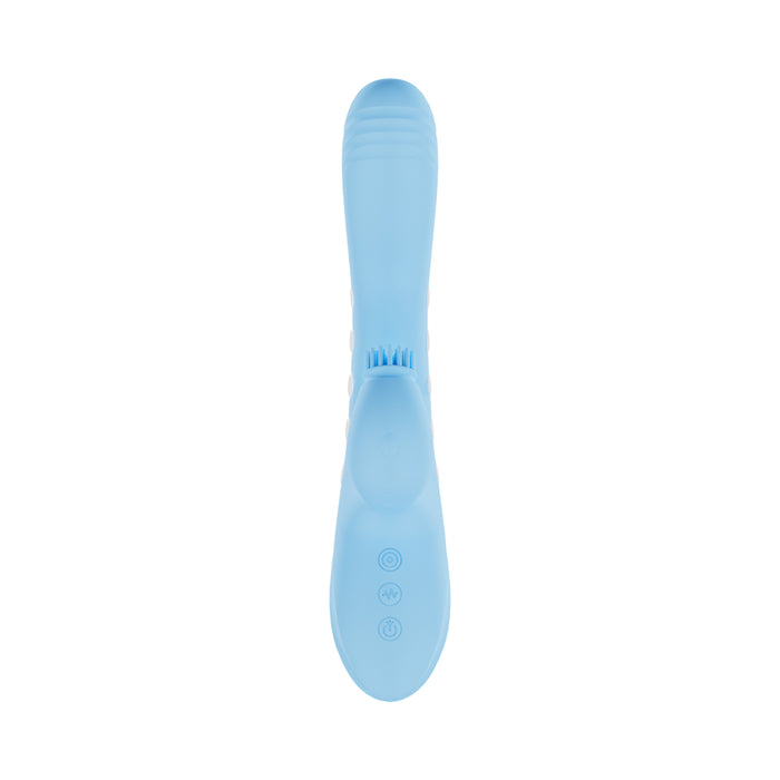 VIVE Andria LED G-Spot Vibrating and Tap Clit Stimulator Blue