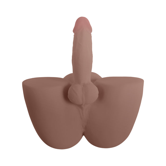 XKIN Body-Forms Jaxx Crowe Dual Density Penis with Vibrating Bullet