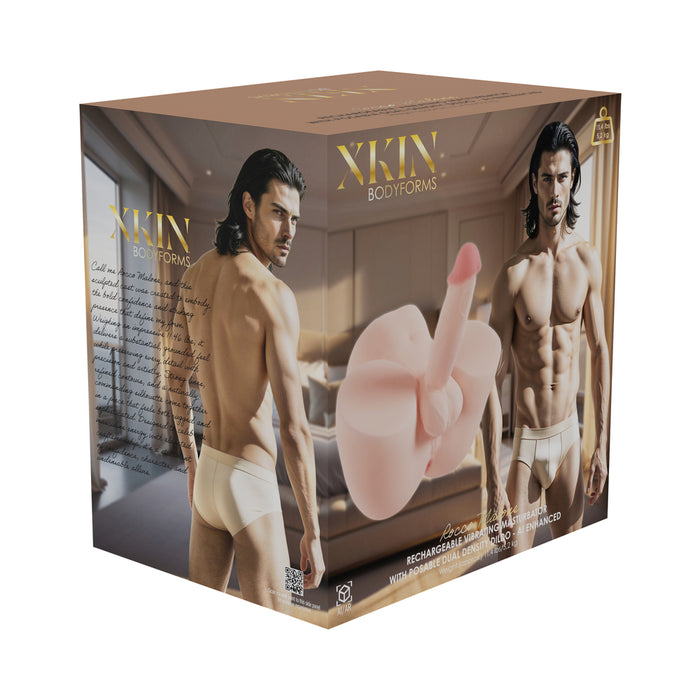 XKIN Body-Forms Rocco Malone Dual Density Penis with Vibrating Bullet