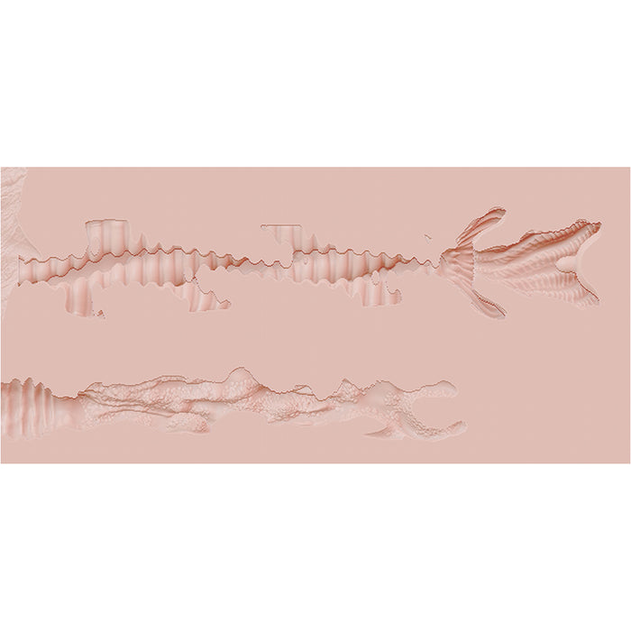 XKIN Serpentia Dual Channel Masturbator with Vibrating Bullet
