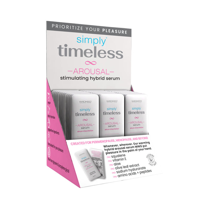 Wicked Simply Timeless Arousal Snap Pack Singles Display (60ct)