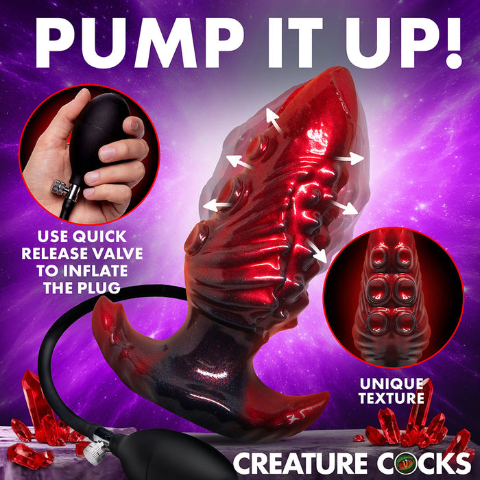Creature Cocks Tentacle Inflatable Silicone Anal Plug Large