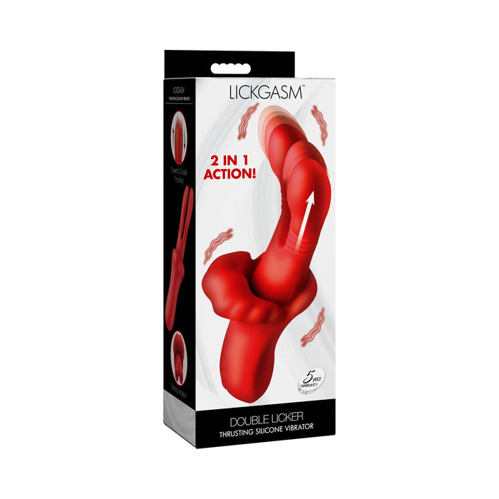 Lickgasm Double Thrusting Silicone Vibrator