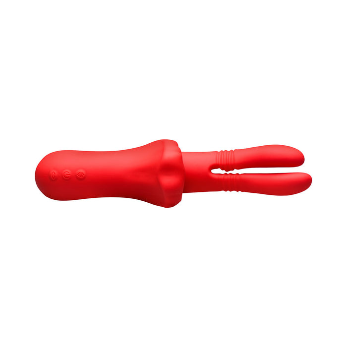 Lickgasm Double Thrusting Silicone Vibrator