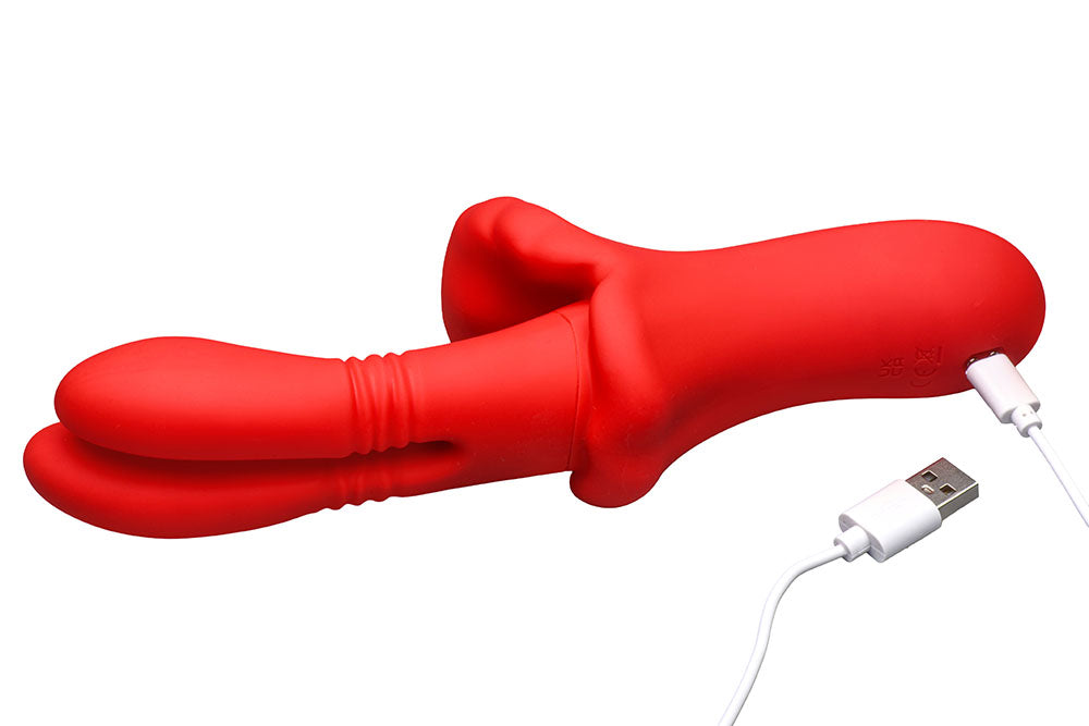 Lickgasm Double Thrusting Silicone Vibrator