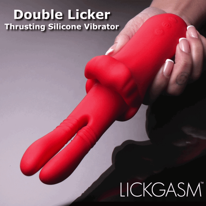 Lickgasm Double Thrusting Silicone Vibrator