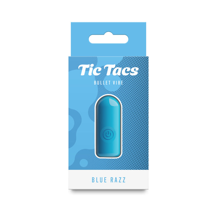 Tic Tac Blue Razz Silicone Bullet Vibe Blue