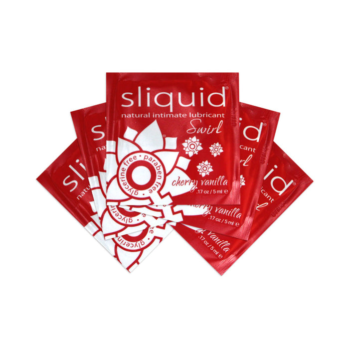 Sliquid Naturals Swirl Cherry Vanilla Pillow Packs 0.17 oz. (200/Bag)