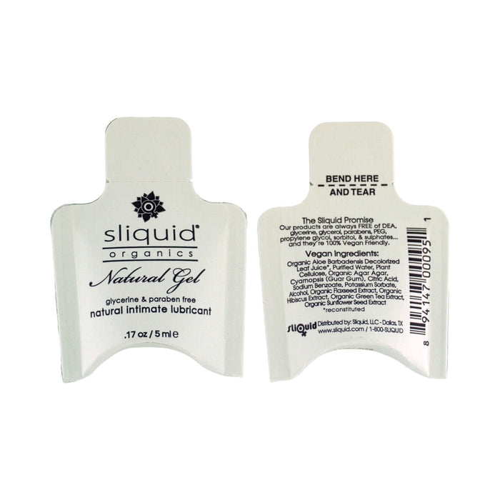 Sliquid Organics Natural Gel Pillow Packs 0.17 oz. (200/Bag)