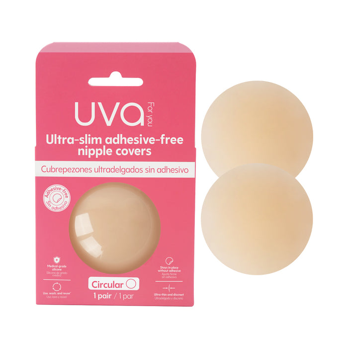 UVA Vanilla Non-Adhesive Round Nipple Covers