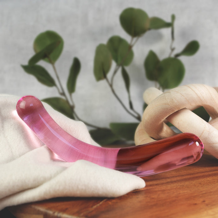 Clarity Celestial Deity Blush Glass Dildo