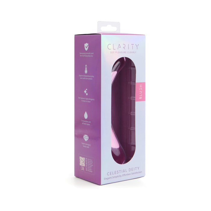 Clarity Celestial Deity Blush Glass Dildo