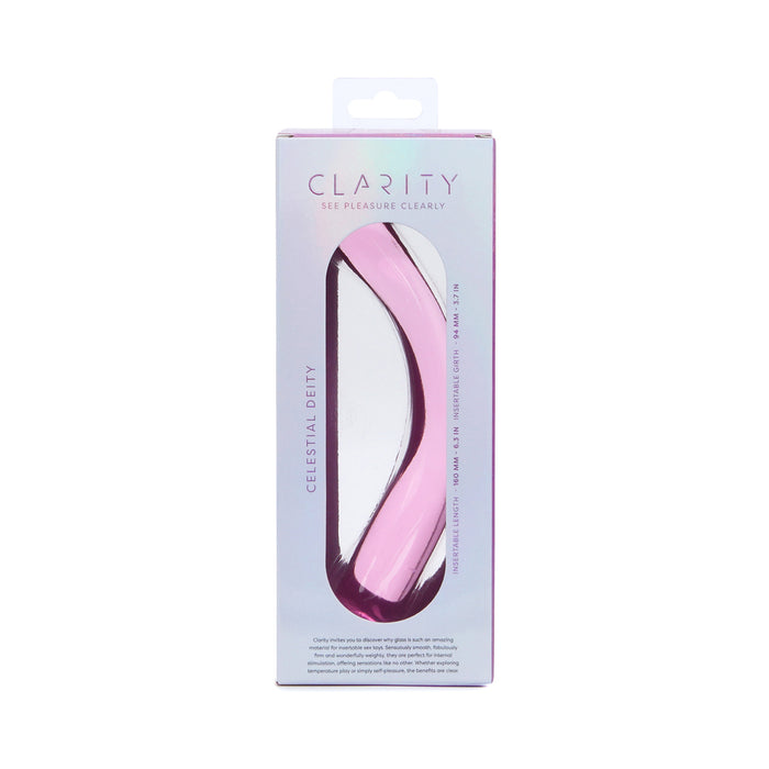 Clarity Celestial Deity Blush Glass Dildo