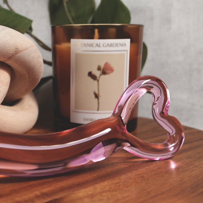 Clarity Hera's Radiance Blush Glass Dildo