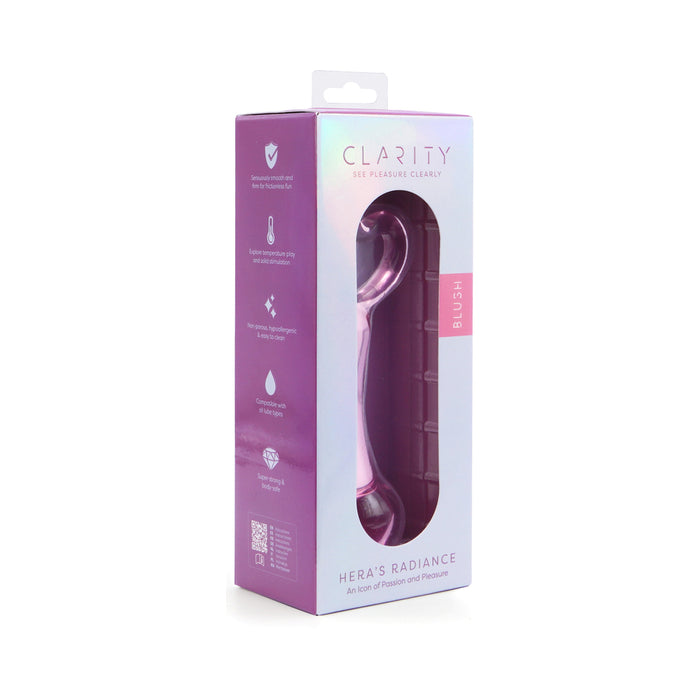 Clarity Hera's Radiance Blush Glass Dildo