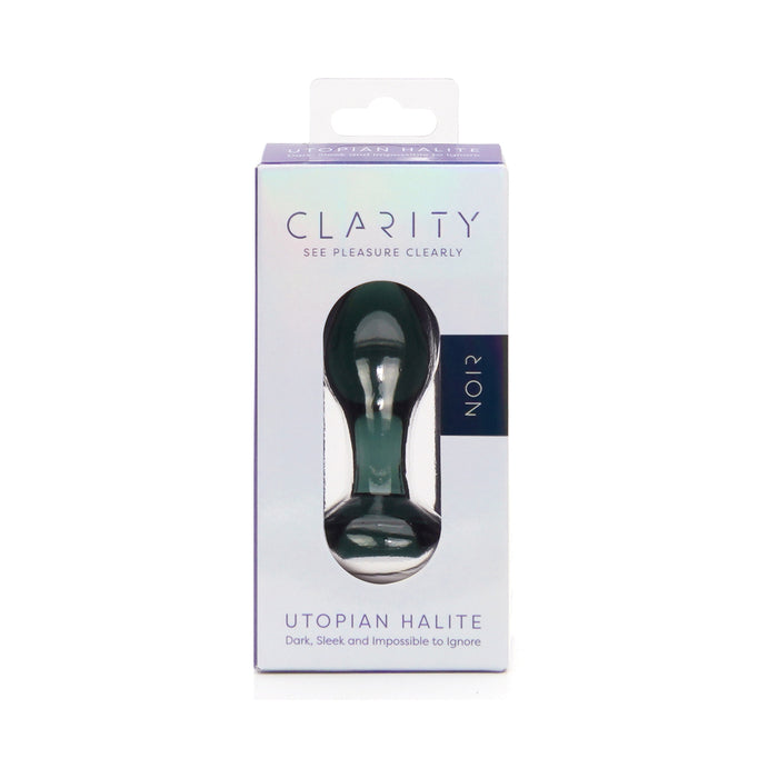 Clarity Utopian Halite Noir Glass Plug