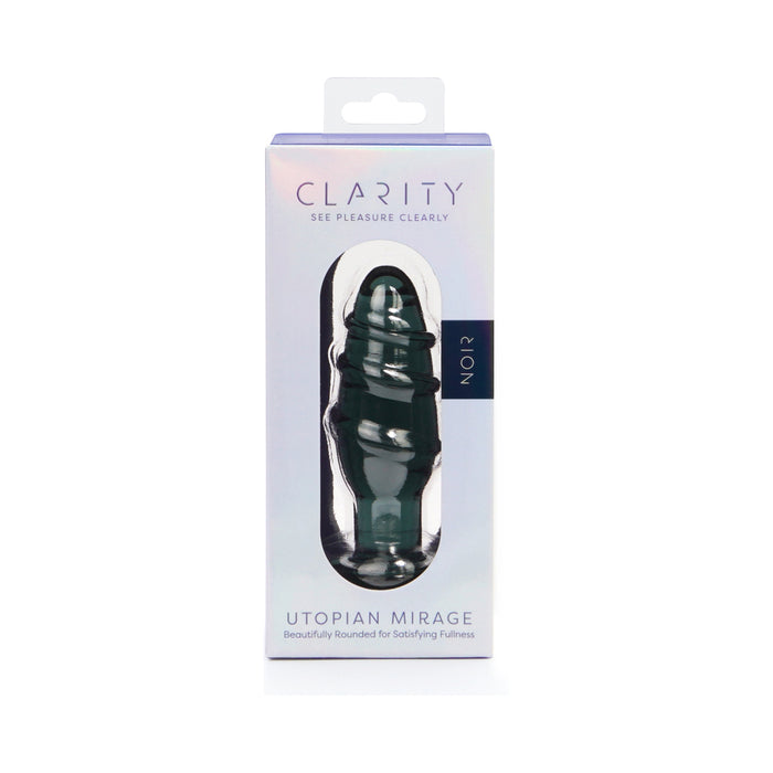 Clarity Utopian Mirage Noir Glass Plug