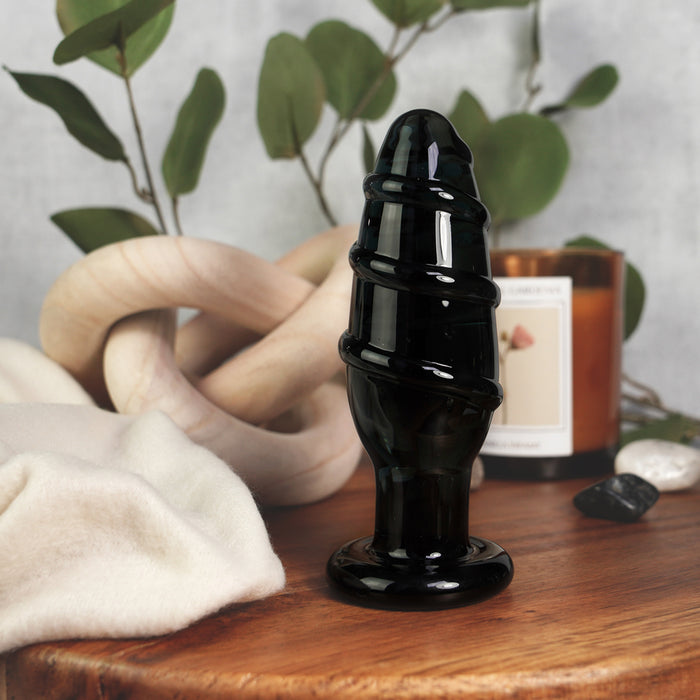 Clarity Utopian Mirage Noir Glass Plug