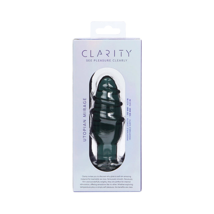 Clarity Utopian Mirage Noir Glass Plug