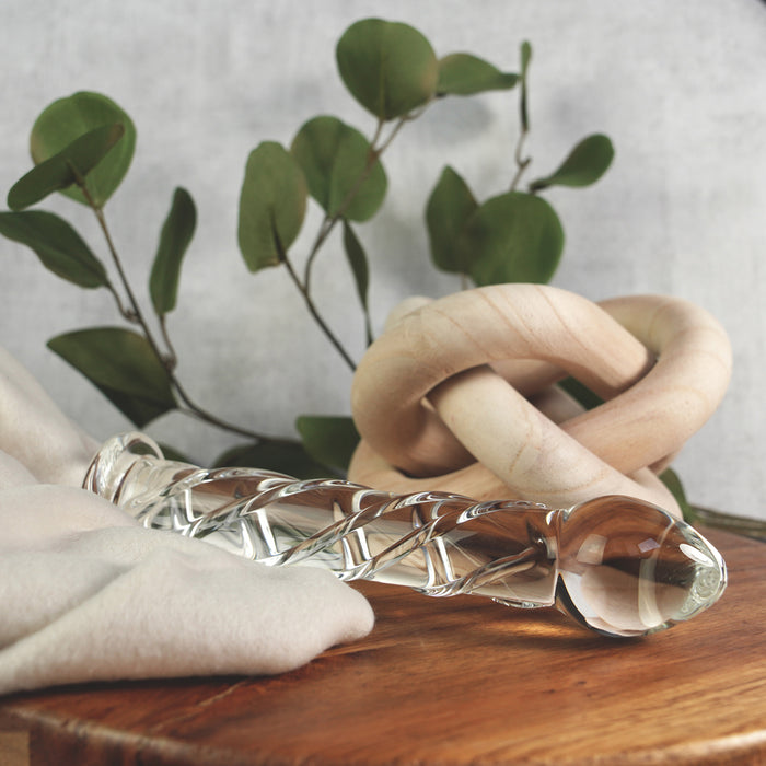 Clarity Seraphic Helix Glass Dildo