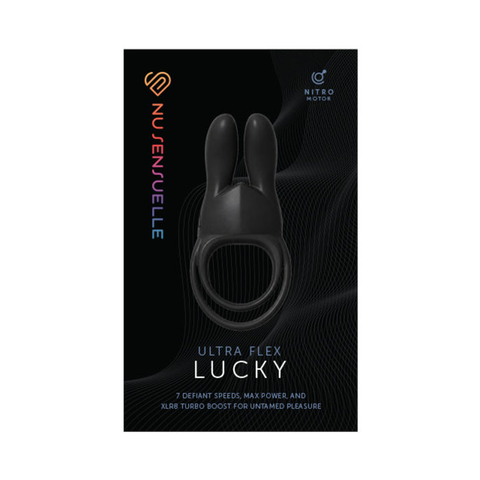 Nu Sensuelle Lucky Rabbit Ring Black