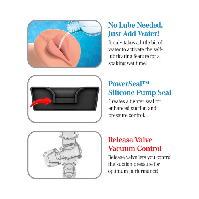 PDX Extreme Wet Pussies Self-Lubricating Pump System Deep Suck