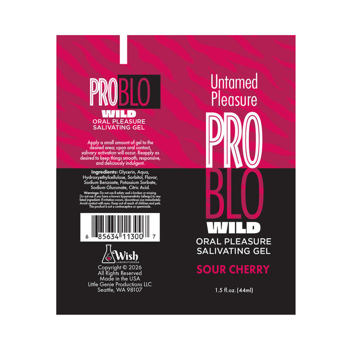 ProBlo Wild Oral Pleasure Salivating Gel Sour Cherry 1.5 oz.